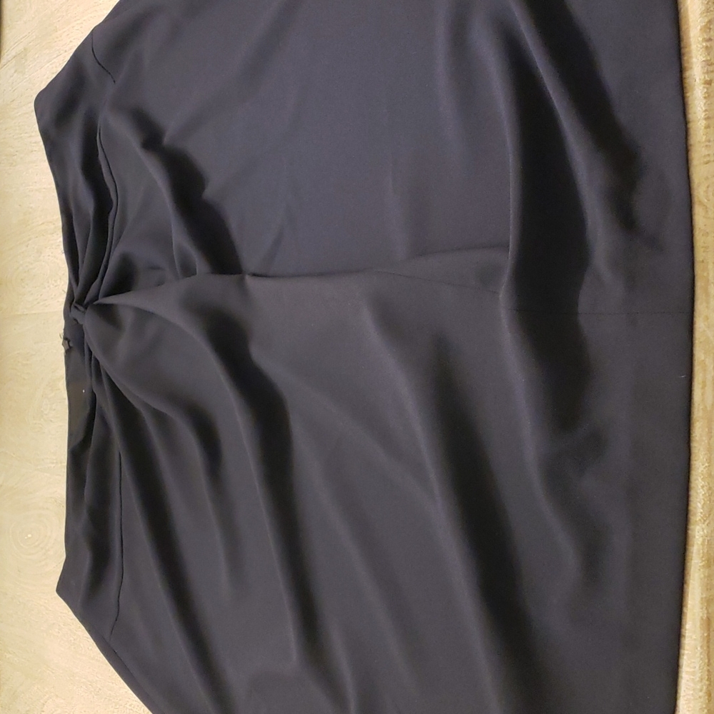 Navy pencil skirt